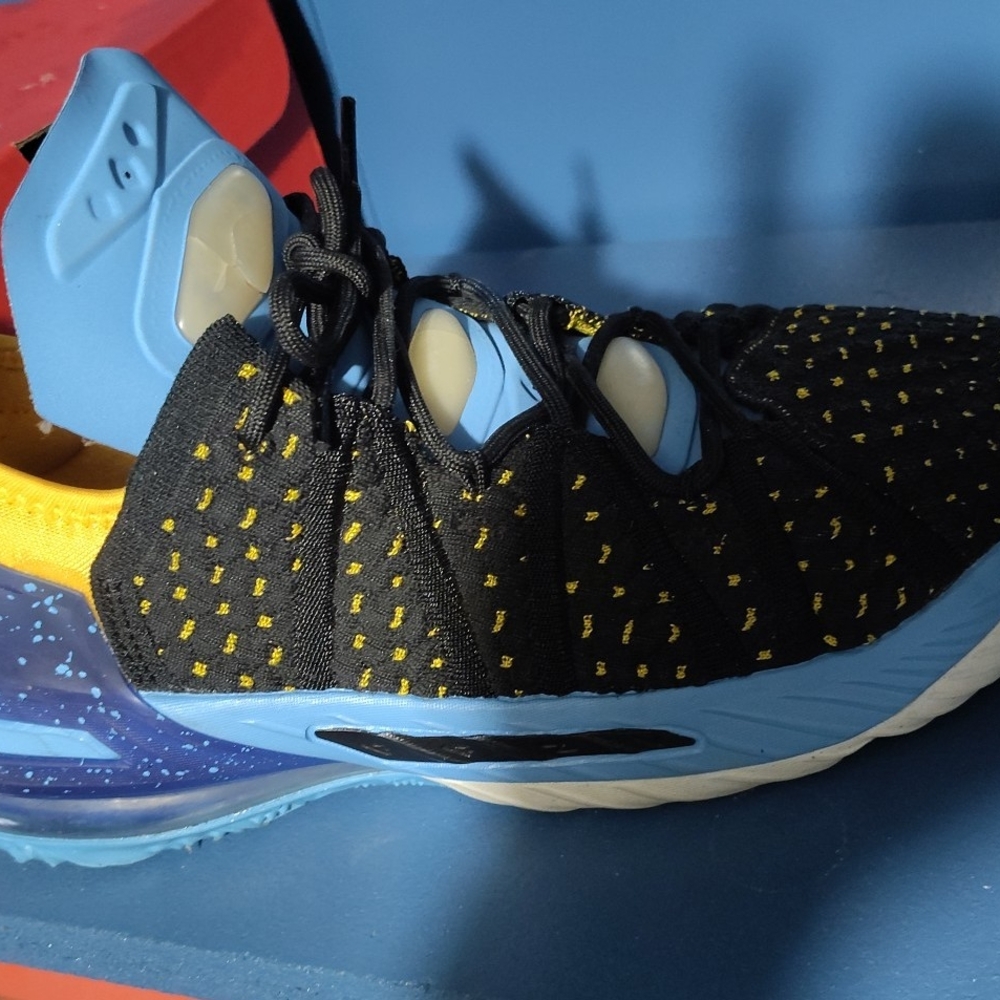 Nike Black and Blue Sneakers